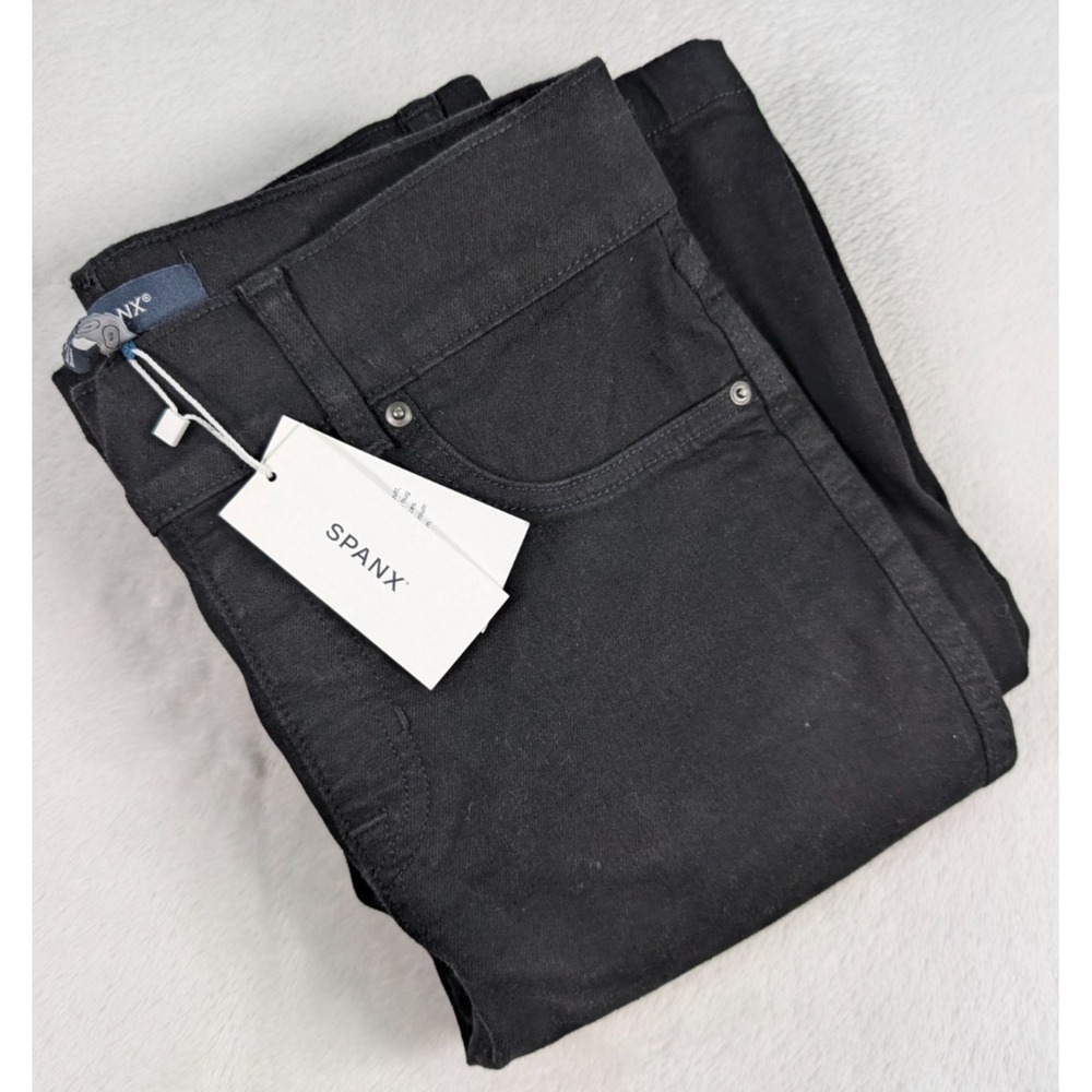 Spanx Flare Jeans Womens sz Small Petite Clean Black Pants Stretchy NWT